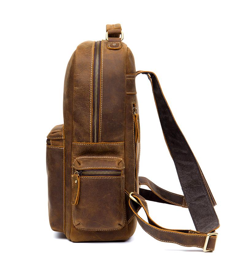 Langley Handmade Cowhide Leather Backpack