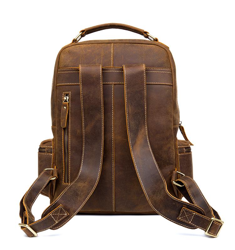 Langley Handmade Cowhide Leather Backpack