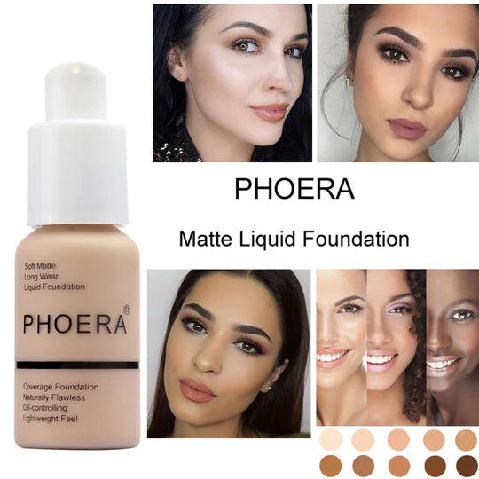 PHOERA Full Coverage Matte Liquid Foundation