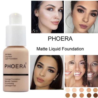 PHOERA Full Coverage Matte Liquid Foundation