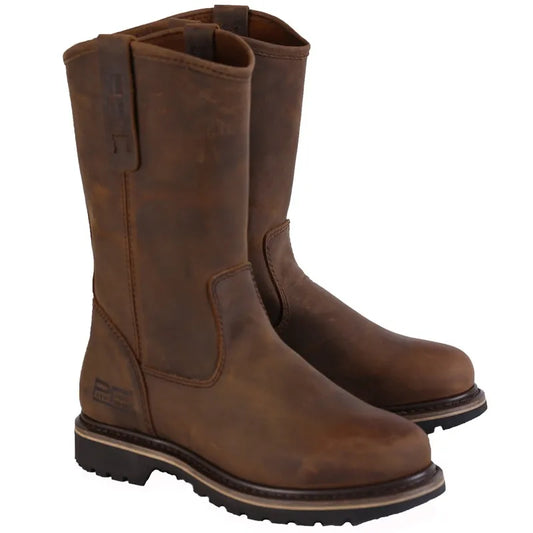Genuine Cowhide Leather Goodyear Welted Boots