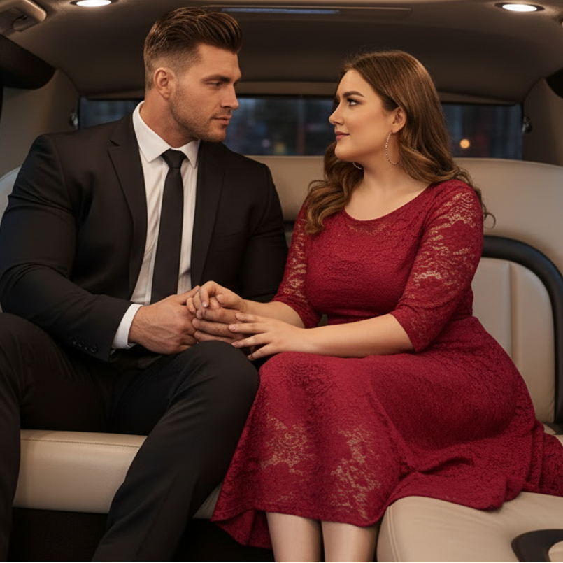 Chic Plus Size Lace Midi Dress