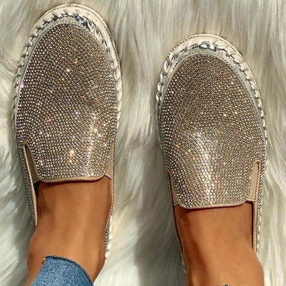 Rhinestone Crepe Shoes