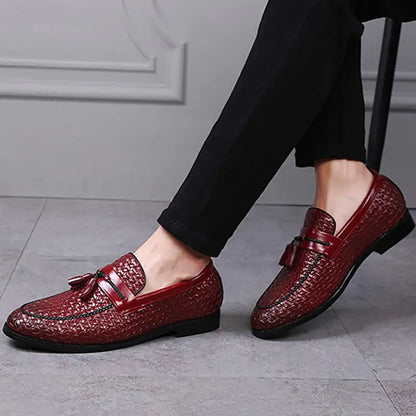 Italian Tasseled Leather Loafers