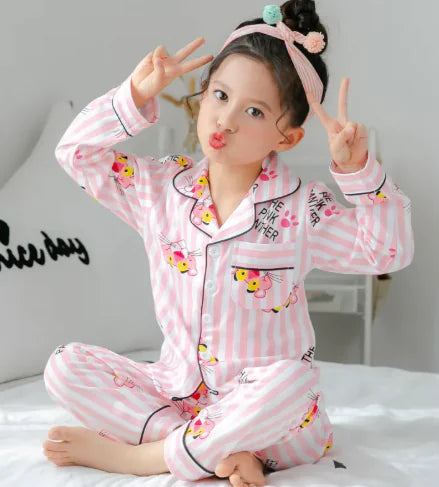 Girls Soft Cotton Pajamas