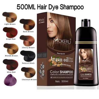 MOKERU Argan Oil Hair Color Shampoo