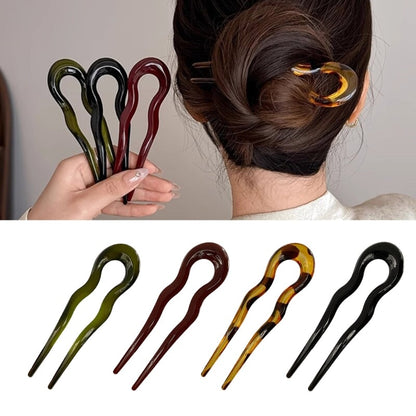 French Acrylic U-Shaped Hairpins