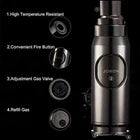 JOBON Metal Bullet Shaped Windproof Butane Lighter
