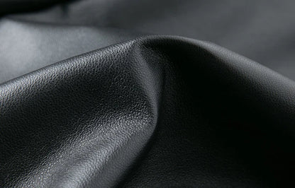 Lautaro Haining Genuine Leather A-Line Midi Skirt