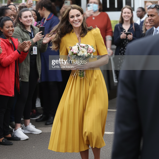 Karen Millen Forever Crepe Pleated Midi Dress