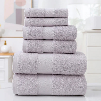 Turkish Cotton Bath Towel Set (6 Pieces)