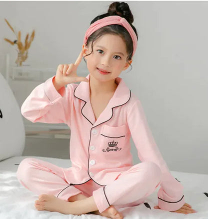 Girls Soft Cotton Pajamas