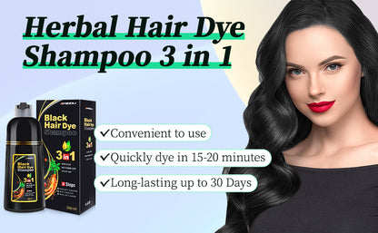 Herbal 3-in-1 Natural Hair Dye Shampoo