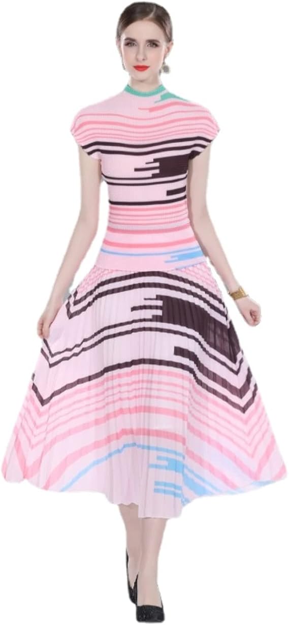 Runway Striped Skirt & Top Set