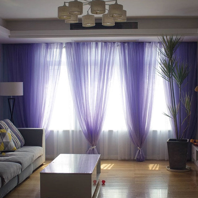 Classic Sheer Polyester Gauze Curtains