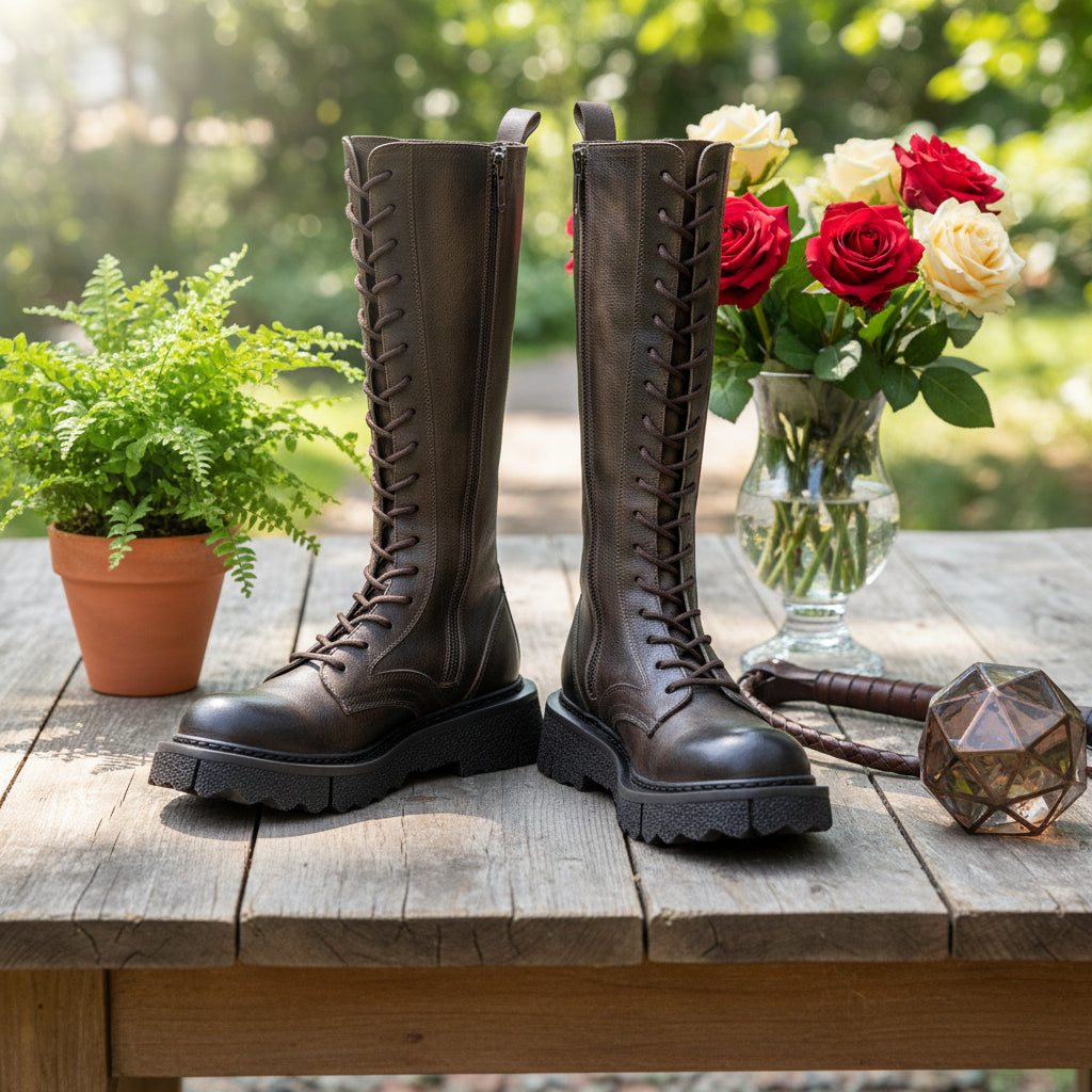 Vintage Leather Martin Riding Boots