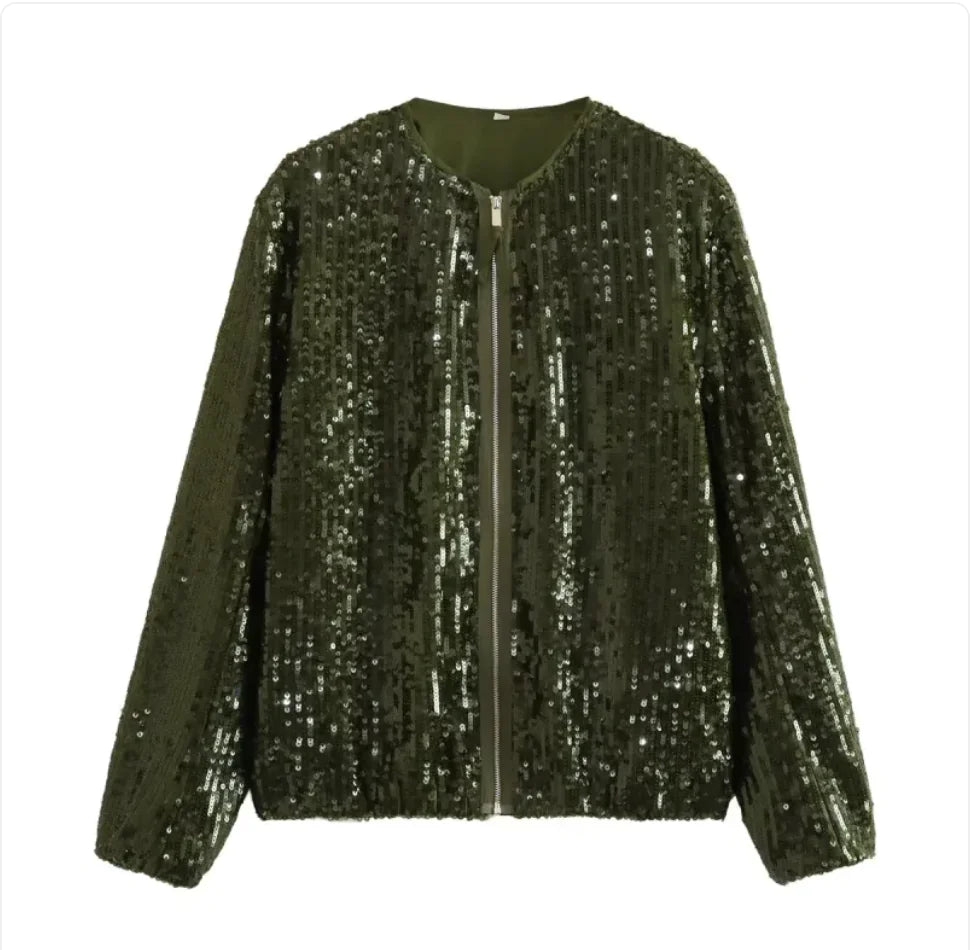 Sequined Bomber Jackets