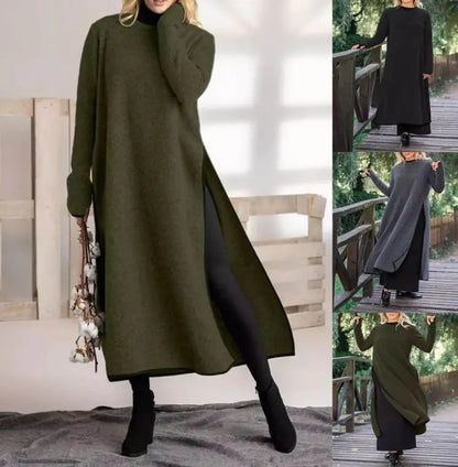 Vonda Oversized Fleece Layering Jumper Dress