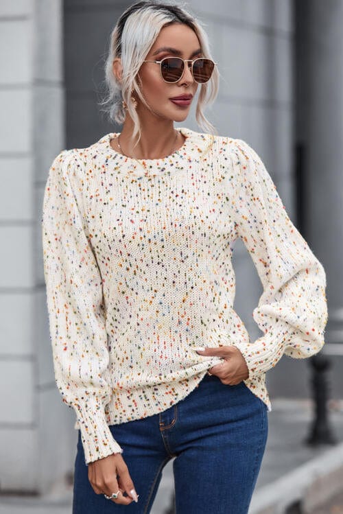 Polka Dot Knitted Sweater