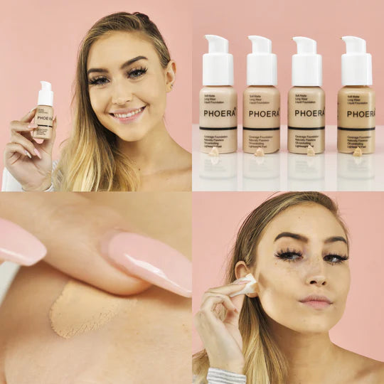 PHOERA Full Coverage Matte Liquid Foundation