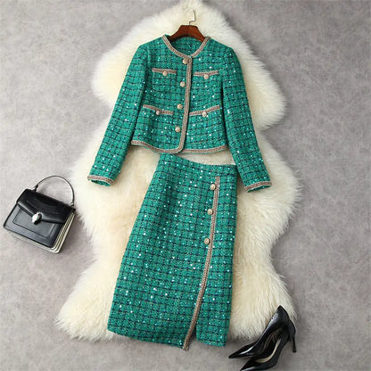 Runway Winter Tweed Suit