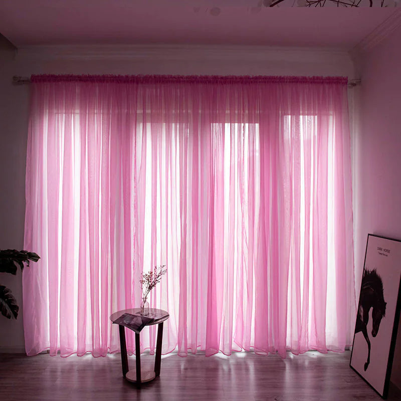 Classic Sheer Polyester Gauze Curtains