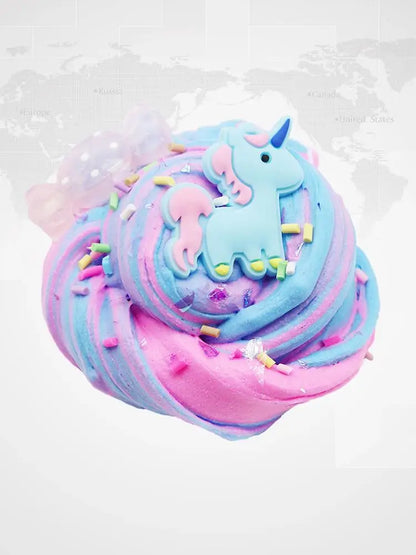 Pink Puff Unicorn Slime