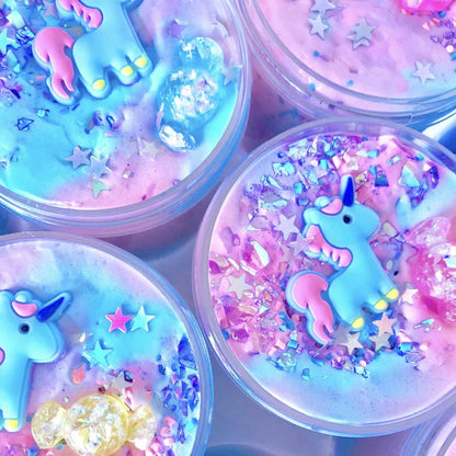 Pink Puff Unicorn Slime