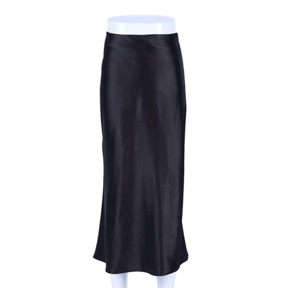 High-Waist A-Line Midi Skirts