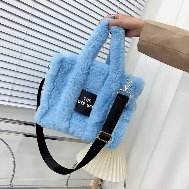 Designer Faux Fur Tote Bags