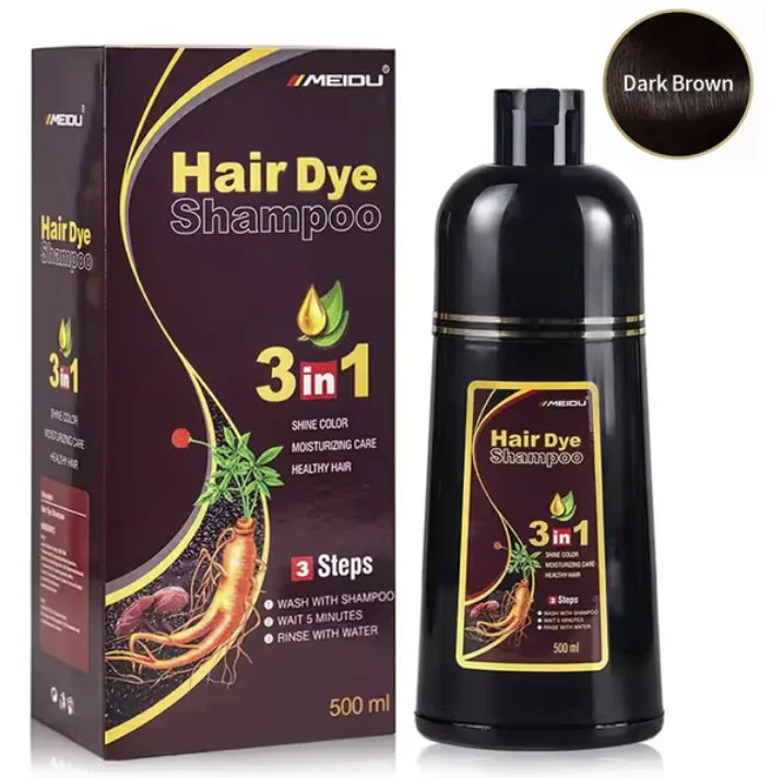 Herbal 3-in-1 Natural Hair Dye Shampoo