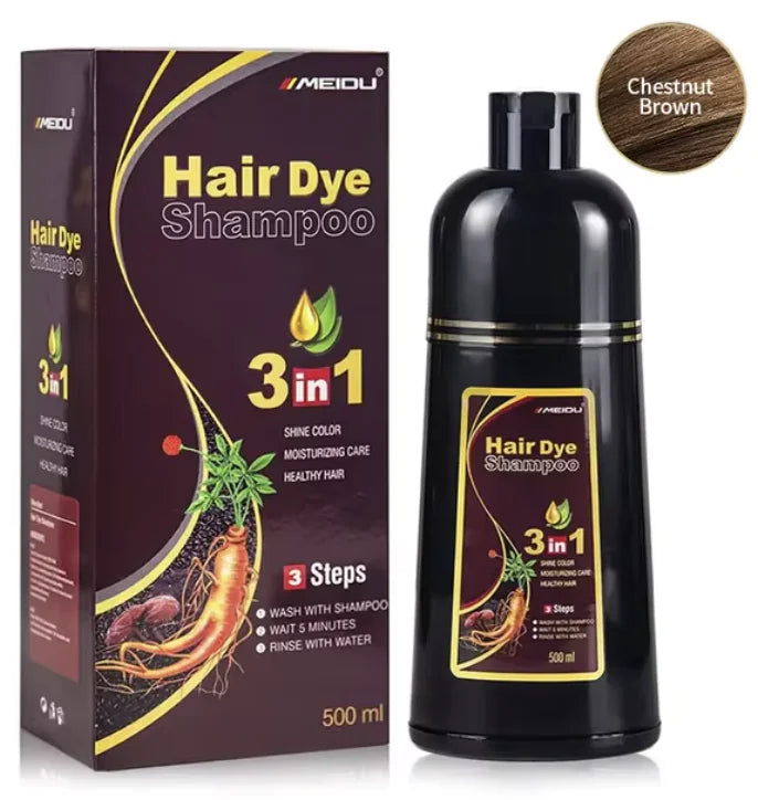 Herbal 3-in-1 Natural Hair Dye Shampoo