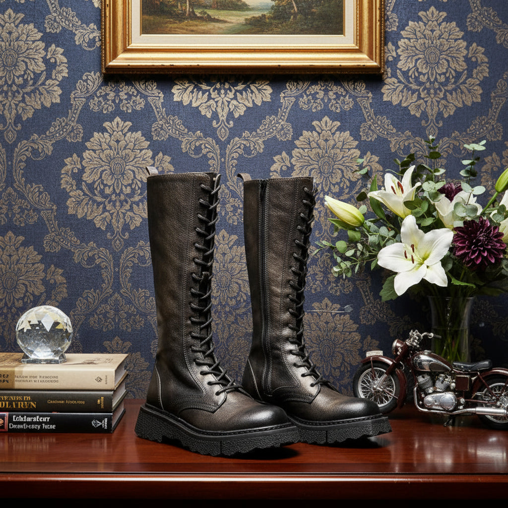 Vintage Leather Martin Riding Boots