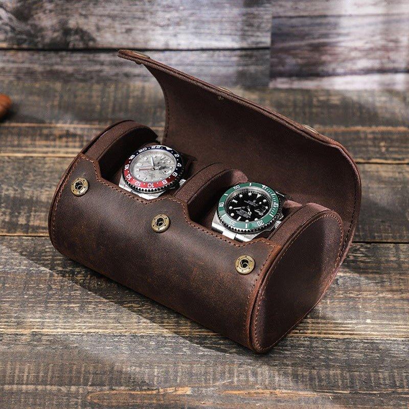 Vintage Leather Watch Rolls