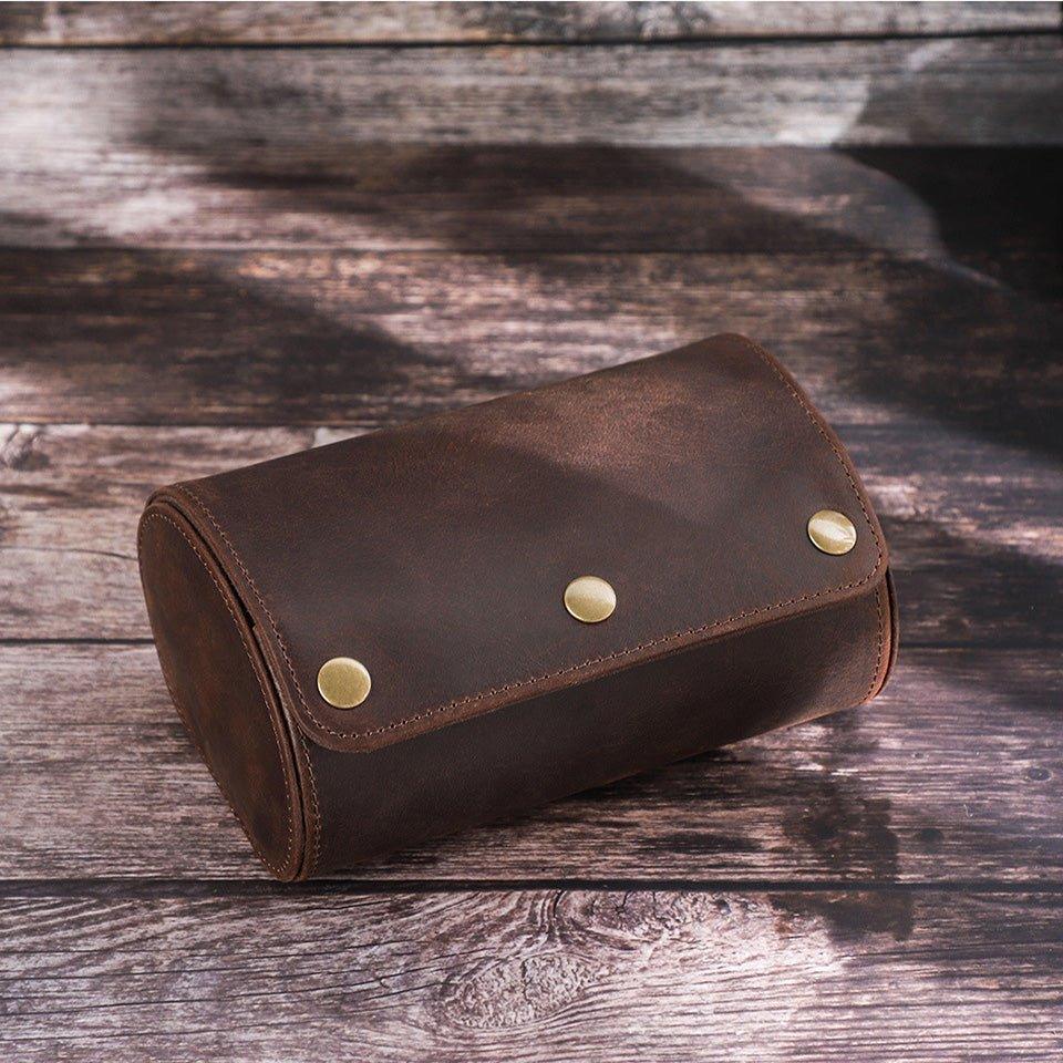 Vintage Leather Watch Rolls