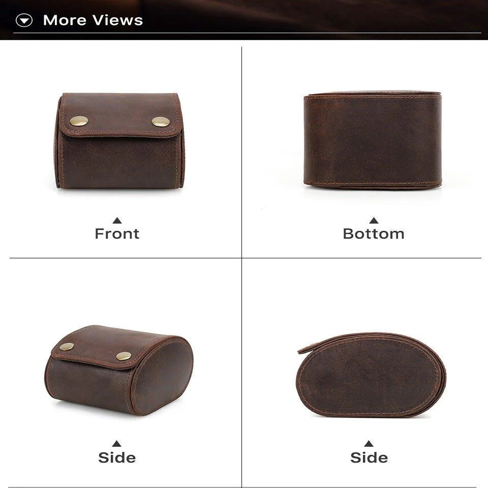 Vintage Leather Watch Rolls