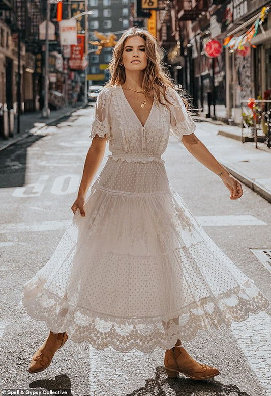 Chic White Lace Dress