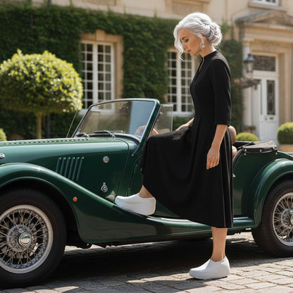 Rolling Sole Mesh Slip-on Platform Sneakers