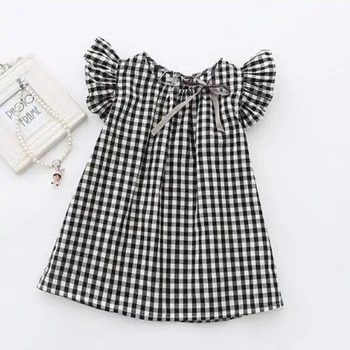 Ruffle Gingham Dress