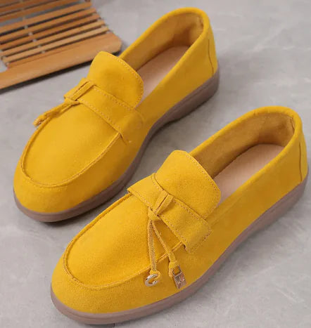 Loro Suede Charm Loafers