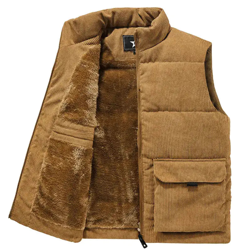 Arctic Armor Corduroy Thermal Wool Vest