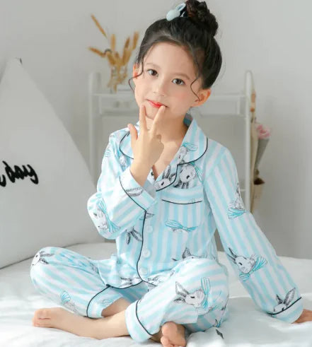 Girls Soft Cotton Pajamas