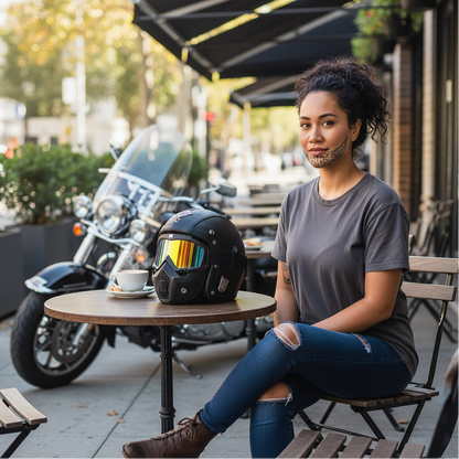 Crown Racing Vintage Vegan Leather Helmets