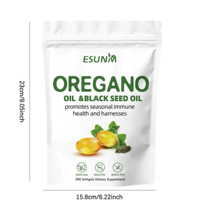 Oregano Oil & Black Seed Oil Softgel Capsules