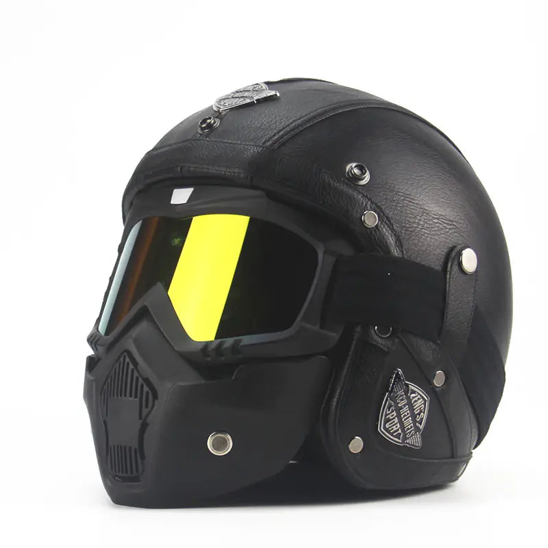 Crown Racing Vintage Vegan Leather Helmets