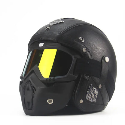 Crown Racing Vintage Vegan Leather Helmets