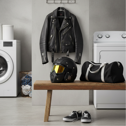 Crown Racing Vintage Vegan Leather Helmets