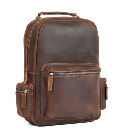 Langley Handmade Cowhide Leather Backpack