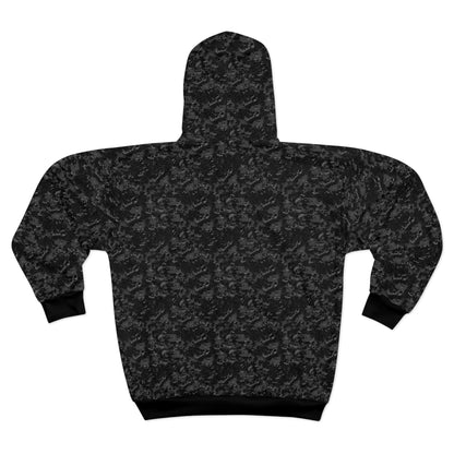 Zipped Camo Fleece Hoodie