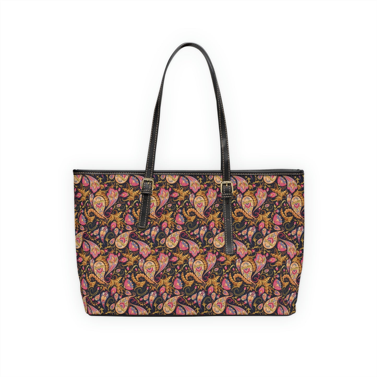 Paisley Large Vegan Leather Tote Bag